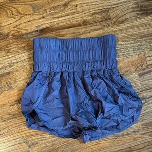 Free People Women's Dark Purple High-Waisted Shorts
